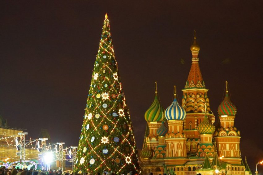 Елка на Красной площади в Москве 2019