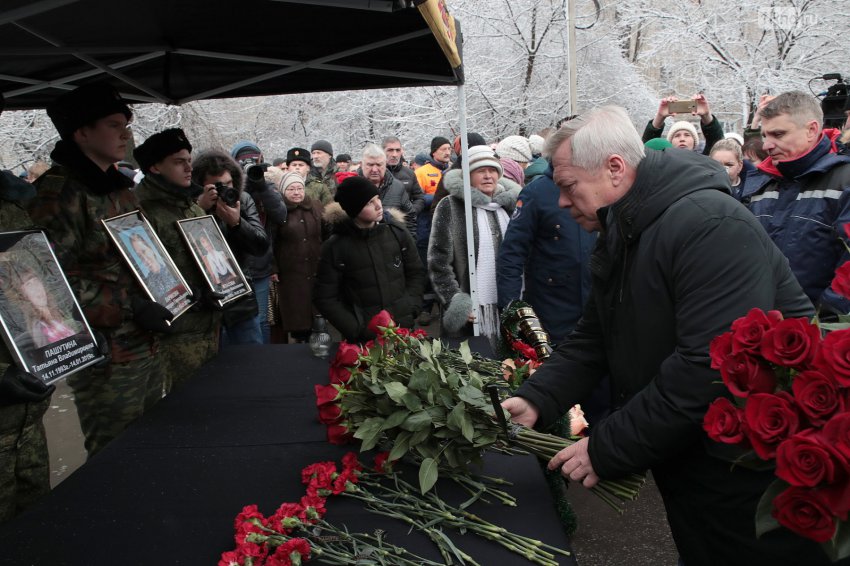 Панихиду по жертвам взрыва в Шахтах 16 января 2019