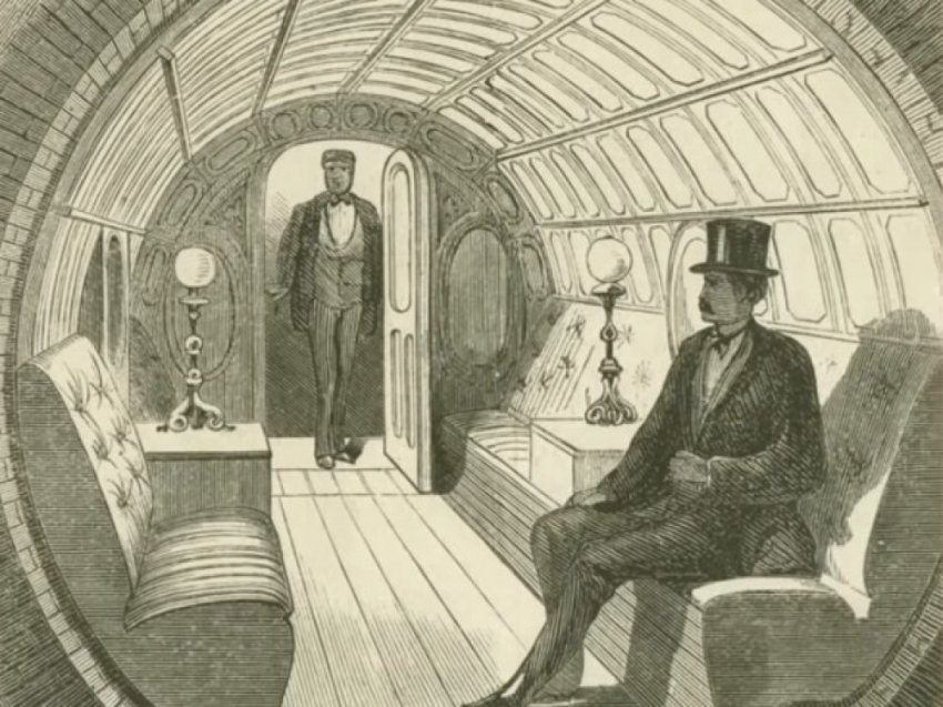 «Пневмотранзит» — подземный тоннель для пневматических поездов