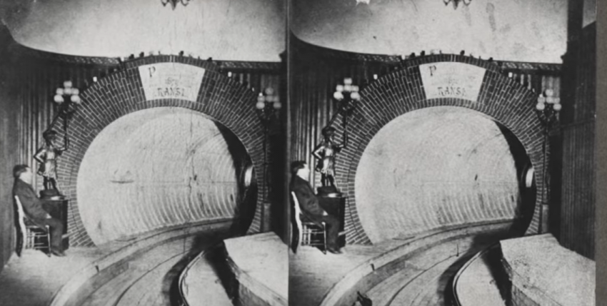 «Пневмотранзит» — подземный тоннель для пневматических поездов