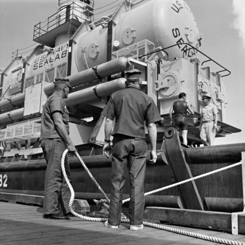 Проект ConShelf I - подводный дом на дне океана