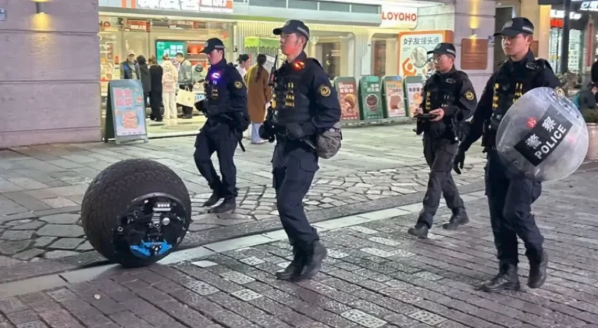 Китай представил сферического робота RB21H для городского патрулирования