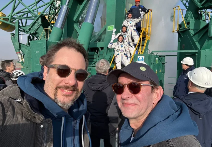 Константин Хабенский, Александр Цыпкин, Алексей Воробьёв и Наталья Давыдова побывали на запуске ракеты "Союз" на Байконуре