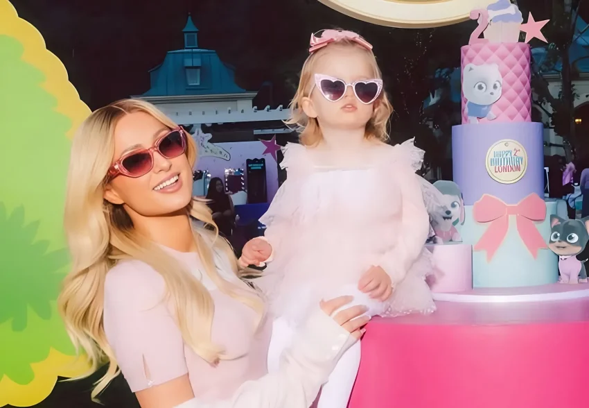 Пэрис Хилтон устроила гламурную вечеринку в розовых тонах в честь 2-летия дочери Лондон