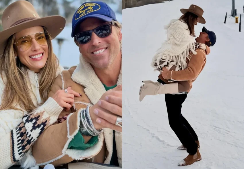 Алессандра Амбросио отметила 44-й день рождения бойфренда в Аспене