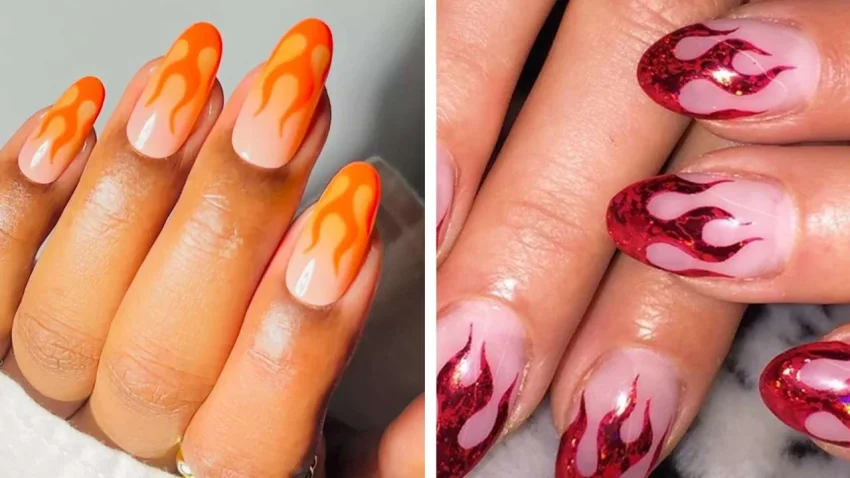 Как маникюр «пламя на ногтях» работает на финансовую уверенность