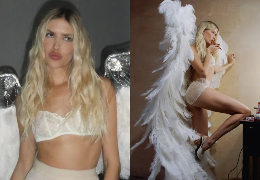 Елена Перминова снялась в образе "ангела" Victoria’s Secret