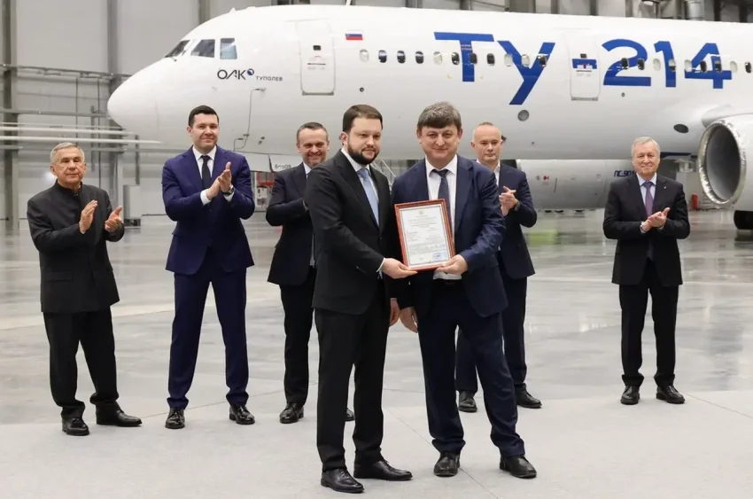 Обновлённому Ту-214 официально одобрили главное изменение типовой конструкции