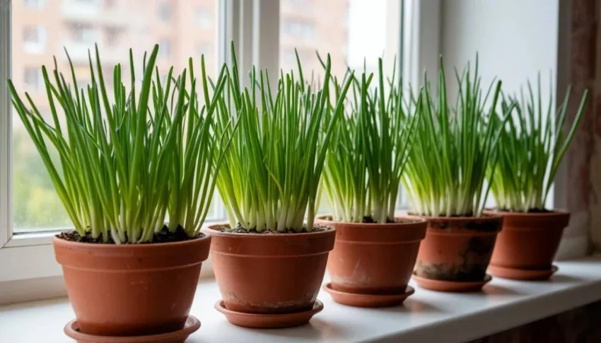 Свежая зелень круглый год: как вырастить зеленый лук на подоконнике зимой