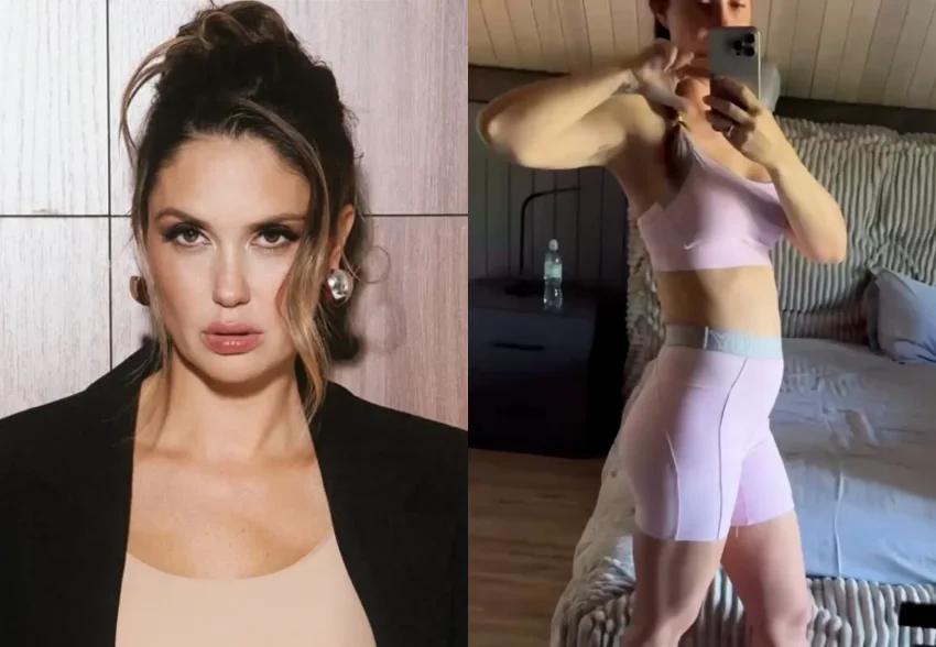 "Была такая стройная и не жирная". Агата Муцениеце показала фигуру после родов и рассказала о похудении