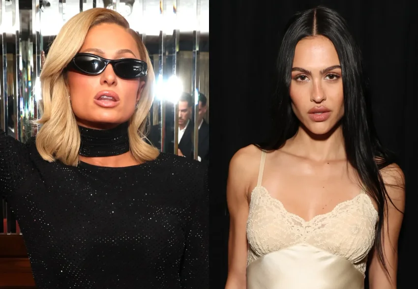 Пэрис Хилтон, Хантер Шафер, девушка Марка Эйдельштейна, Бенни Бланко и дочь Деми Мур в "голом" платье на афтепати премии "Грэмми"