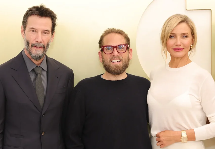 Кэмерон Диас, Киану Ривз, Аня Тейлор-Джой, Джеcсика Бил и Колин Фаррелл на мероприятии Apple TV