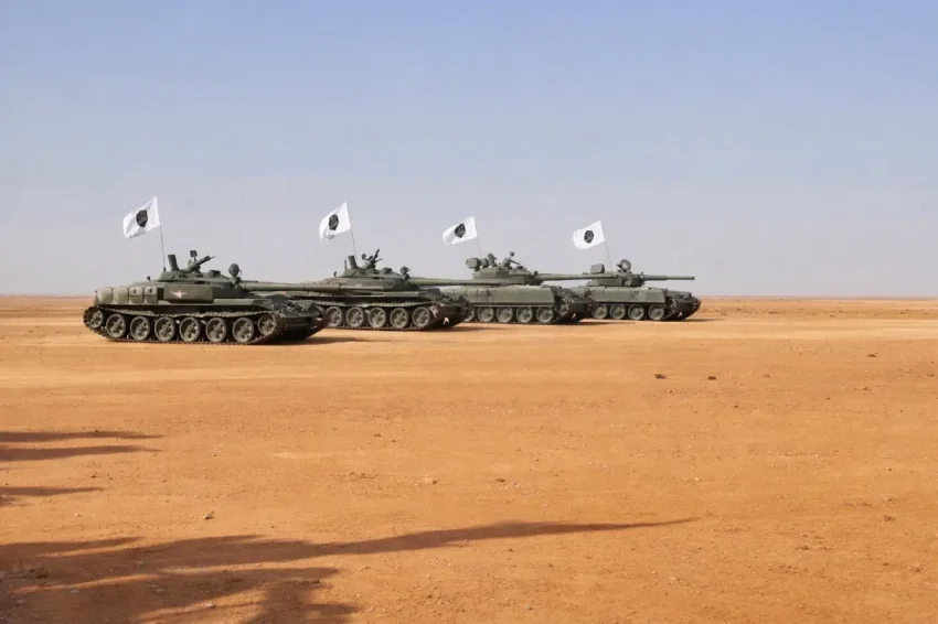 В Ливии в ходе учений снаряд взорвался внутри танка