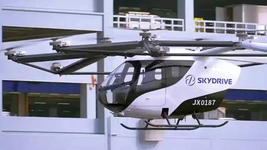 Показан полёт первого «летающего автомобиля» над Токийским заливом