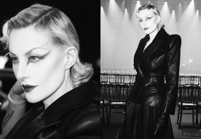 Рената Литвинова вышла на подиум на показе Matières Fécales в Париже