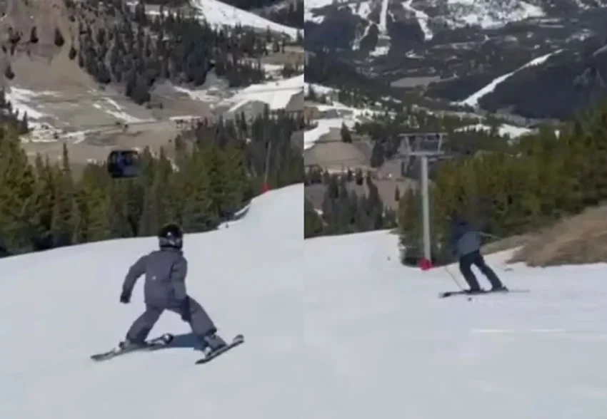 "Мои мальчики". Меган Маркл показала, как принц Гарри с их сыном Арчи катаются на лыжах